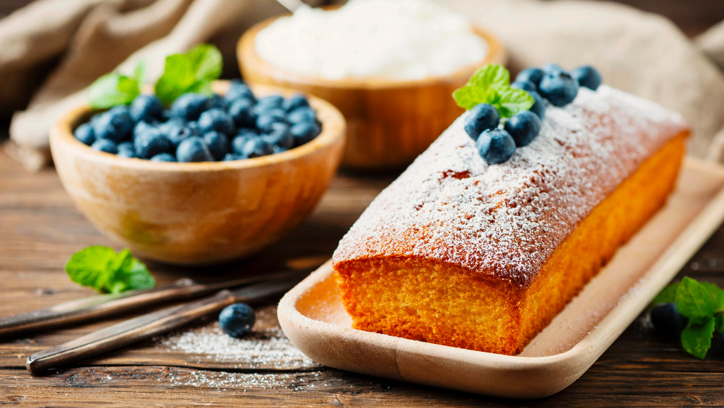 Terroir Cake with Berry Compote